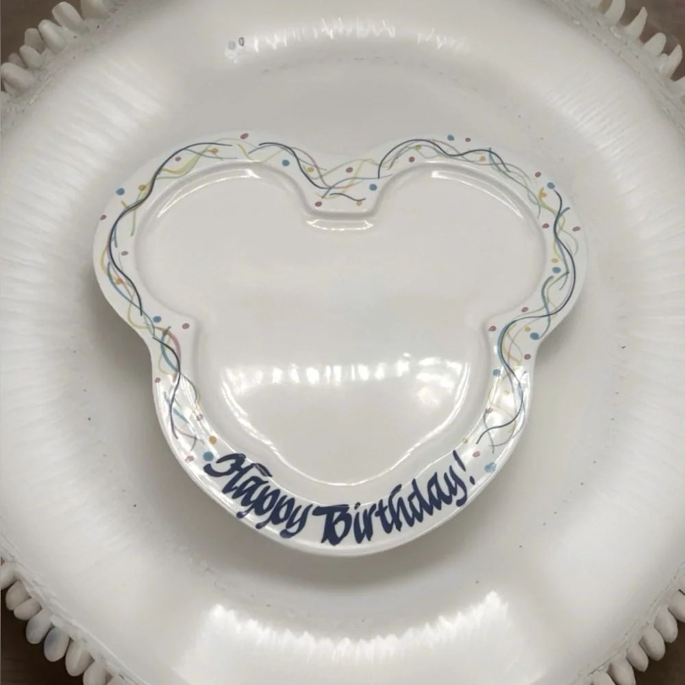 Mickey Mouse Disney “ Happy Birthday” Plate